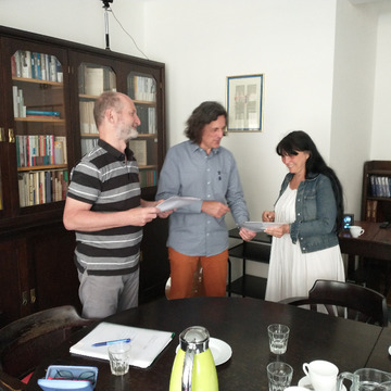 Fotky z evaluace výcviku ve skupinové supervizi (kliknutím na jednu z fotek se zobrazí všechny)